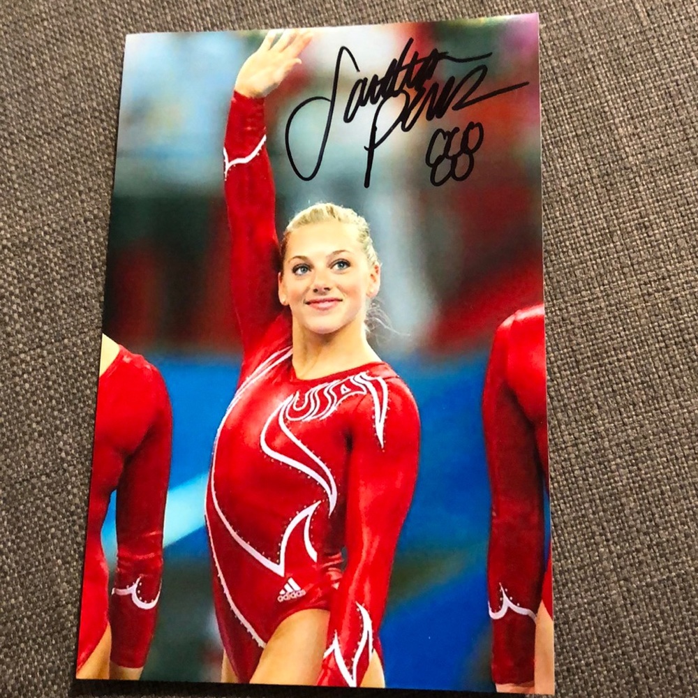 Signed Photo Of Gymnast From The Olympics